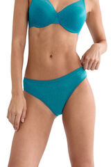 Triumph Braga cl&aacute;sica cadera encaje jacquard turquesa