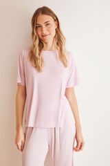 Women'secret Pijama Capri riscas rosa Ecovero&trade; rosa