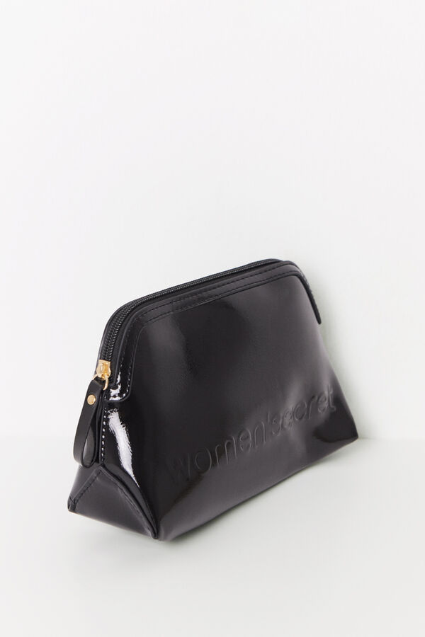 Women'secret Neceser peque&ntilde;o charol negro  negro