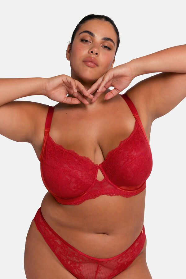 Dorina Soutien com aro sem enchimento vermelho