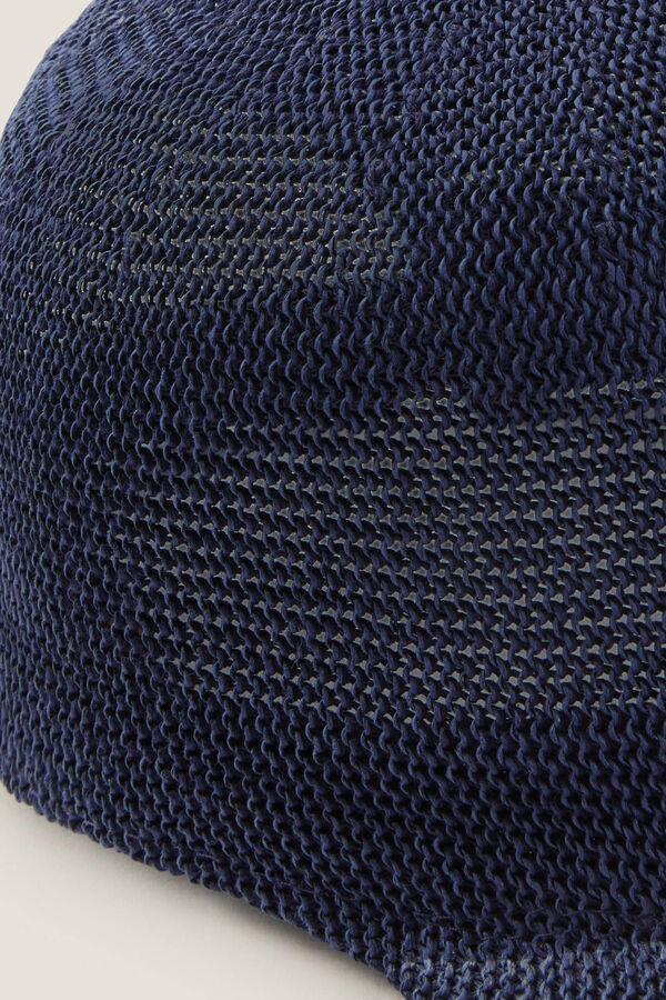 Textura Chap&eacute;u praia tipo bon&eacute; azul