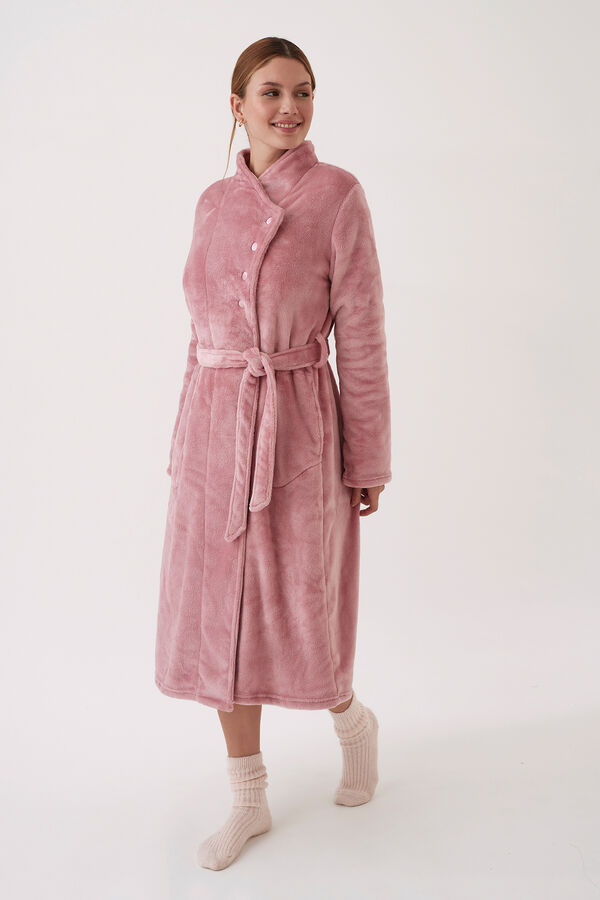 Promise Bata midi sedalina con cintunr&oacute;n rosa