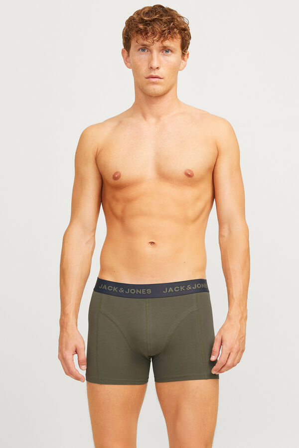 Jack & Jones Pack 3 b&oacute;xers cortos verde