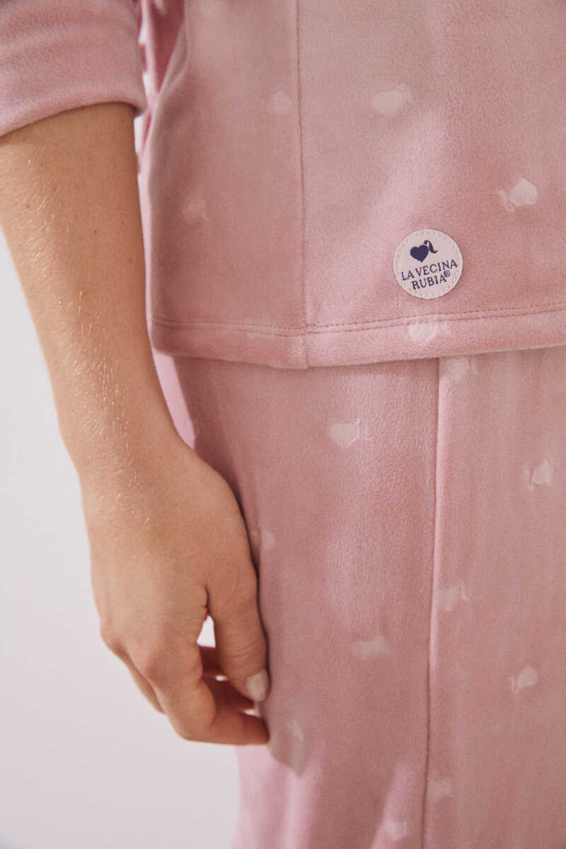 Womensecret Pijama largo envolvente La Vecina Rubia rosa