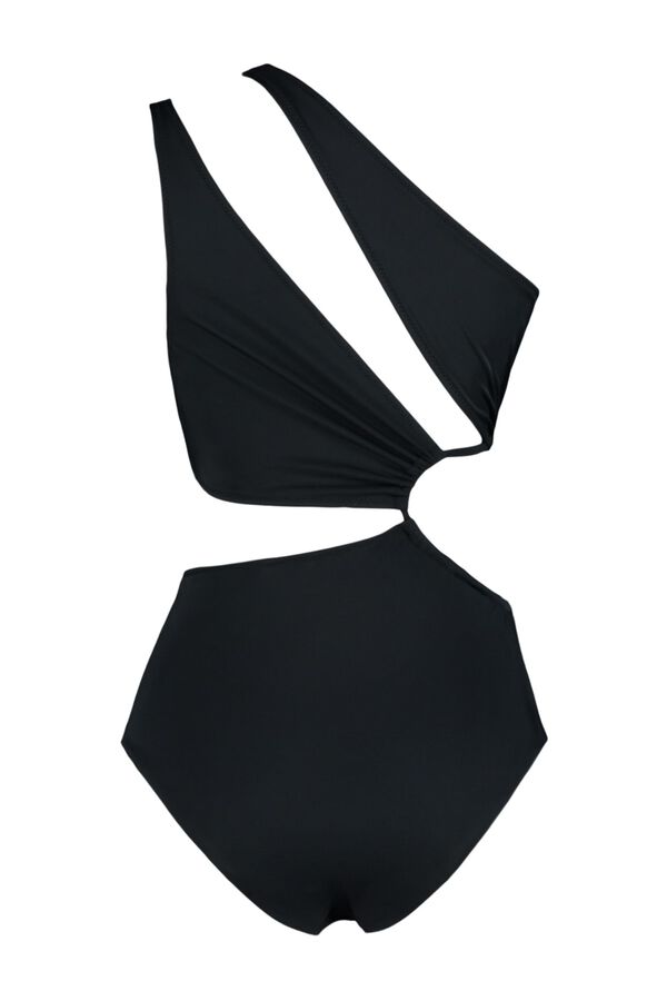 Trendyol Fato de banho triqu&iacute;ni assim&eacute;trico cut-out preto