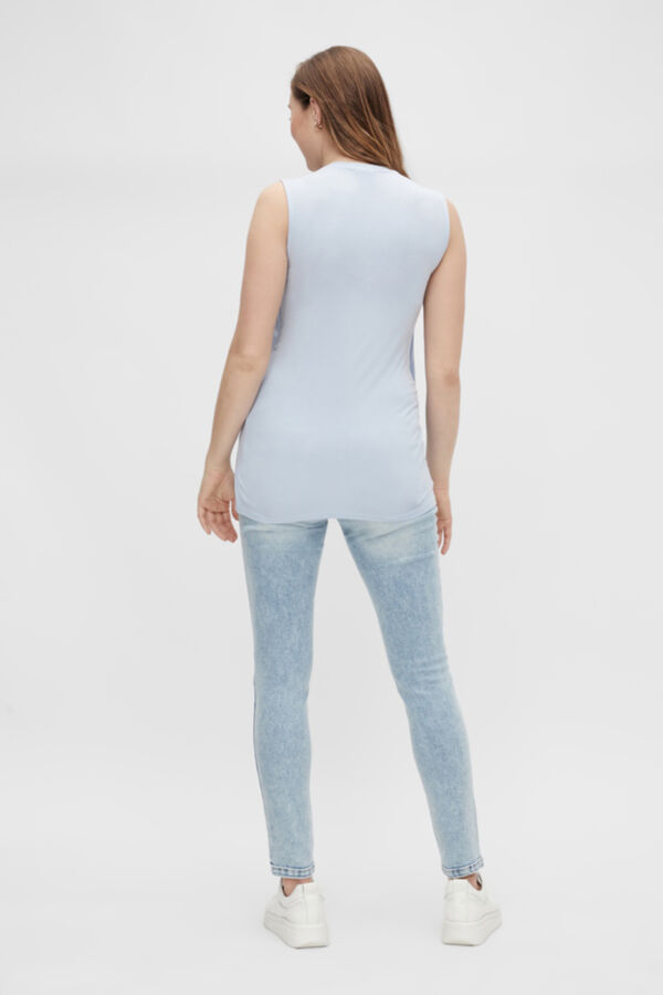 Mamalicious Top sin mangas doble funci&oacute;n azul