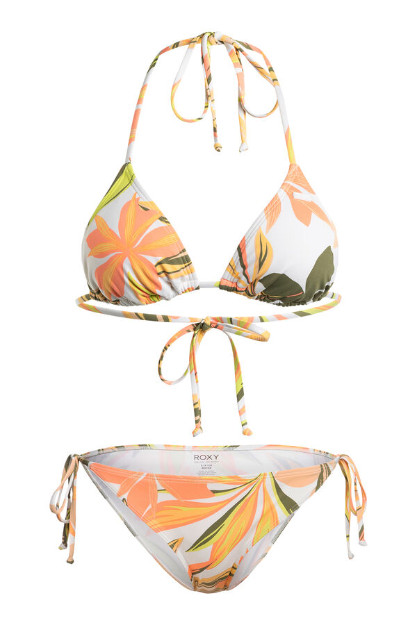 Womensecret Printed Beach Classics - Conjunto de bikini Tiki Tri para Mujer blanco