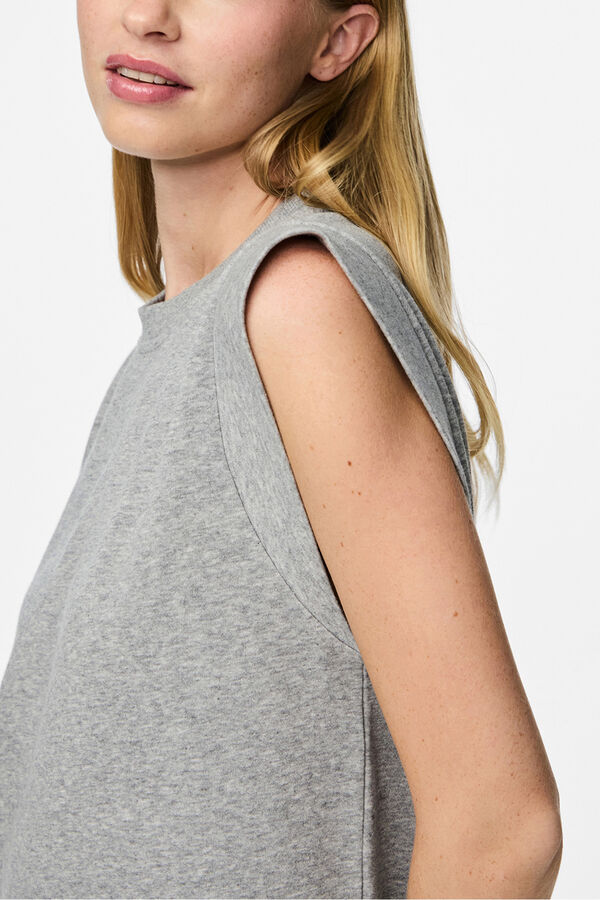 Pieces Vestido corto  gris