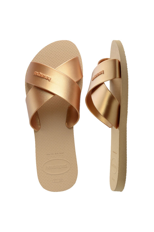 Havaianas Chanclas Hav. Aqua Metallic Dorado/Mostaza amarillo