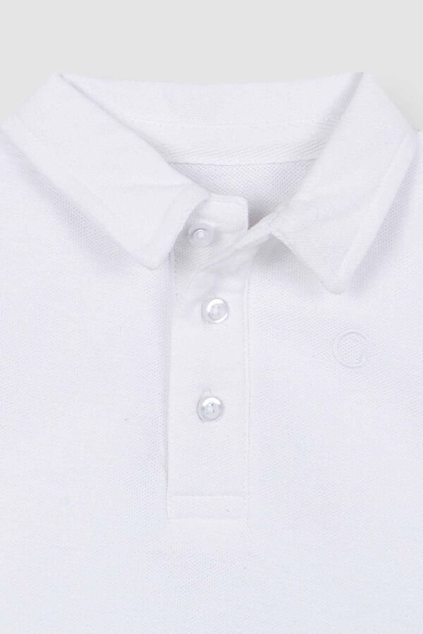 Gocco Polo piqu&eacute; b&aacute;sico blanco ni&ntilde;o blanco