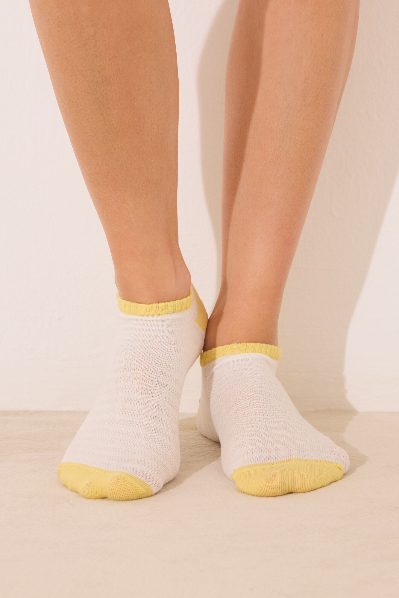 Women'secret Pack 3 calcetines cortos textura multicolor