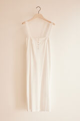 Women'secret Camisa de dormir de amamenta&ccedil;&atilde;o branca "maternity". branco