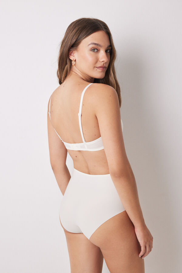 Women'secret Sujetador cl&aacute;sico BEAUTIFUL microfibra vainilla marfil