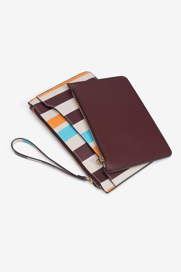 Vilanova Tarjetero Multiusos con Estampado de Rayas estampado