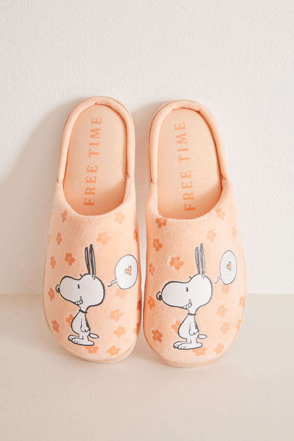 Women'secret Zapatillas casa naranjas Snoopy naranja