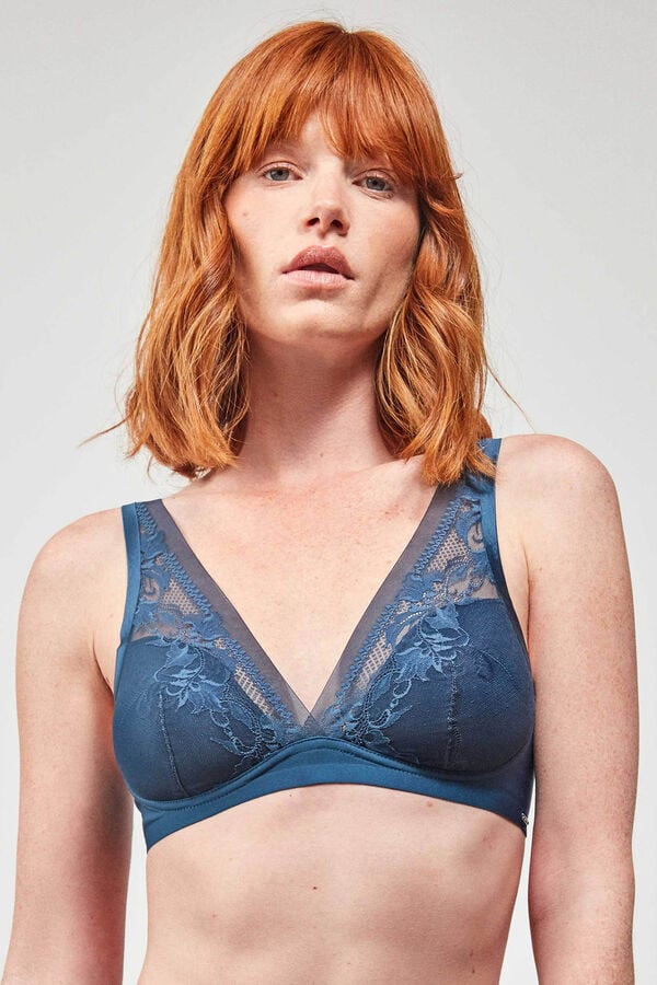 Gisela Non-wired bra azul