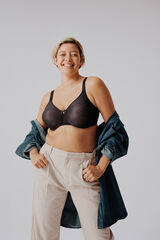 Chantelle Sujetador reductor C Magnifique malla jacquard negro