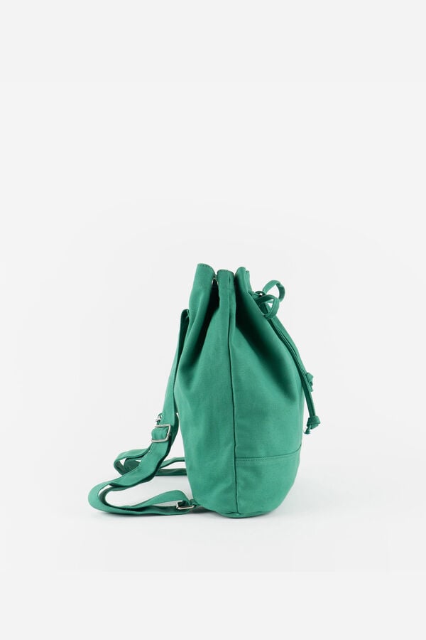 Victoria Mochila de algod&atilde;o verde