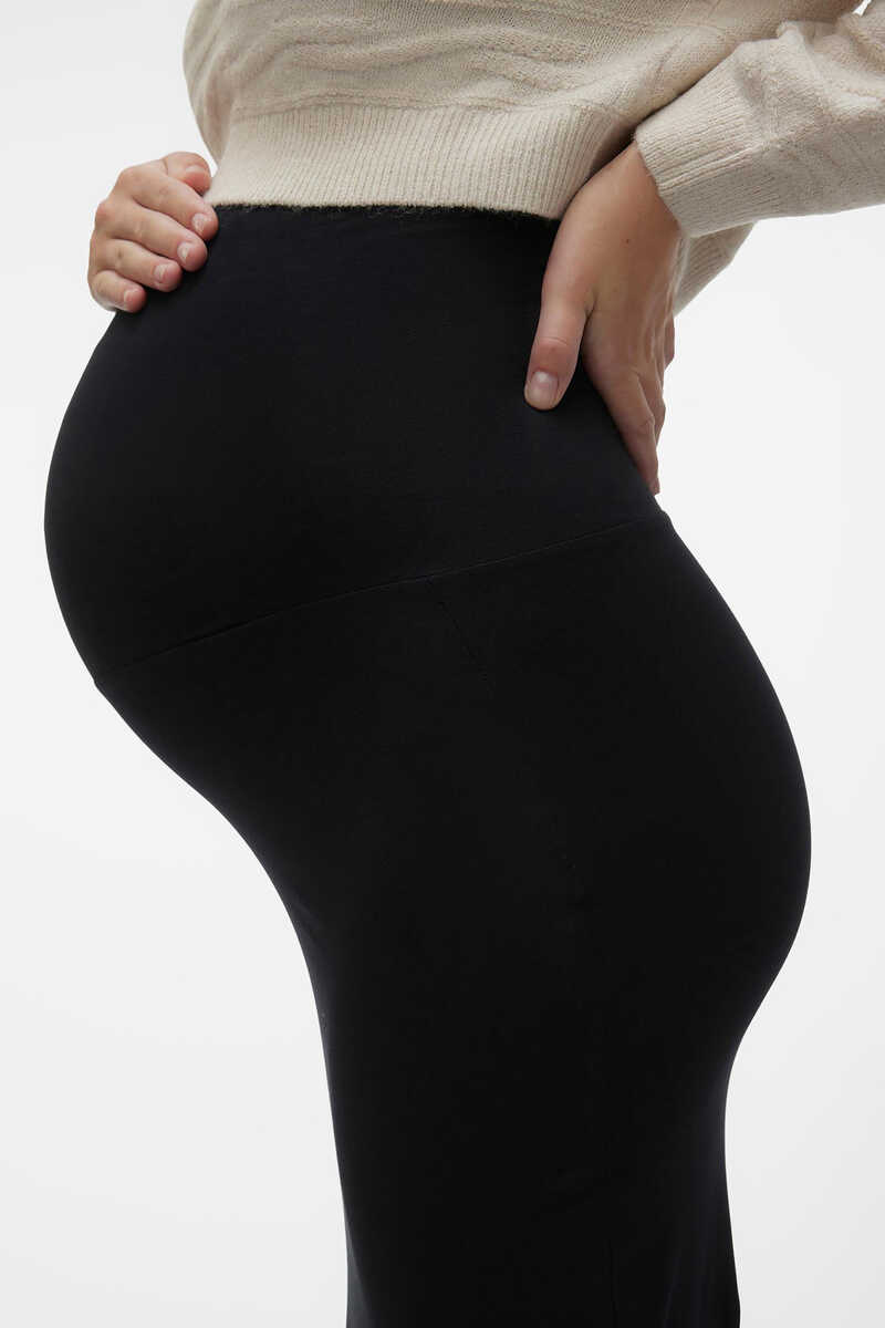 Womensecret Falda maternity larga negro