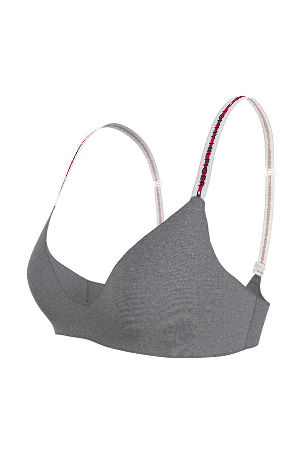 Tommy Jeans Soutien triangular de algodão cinzento