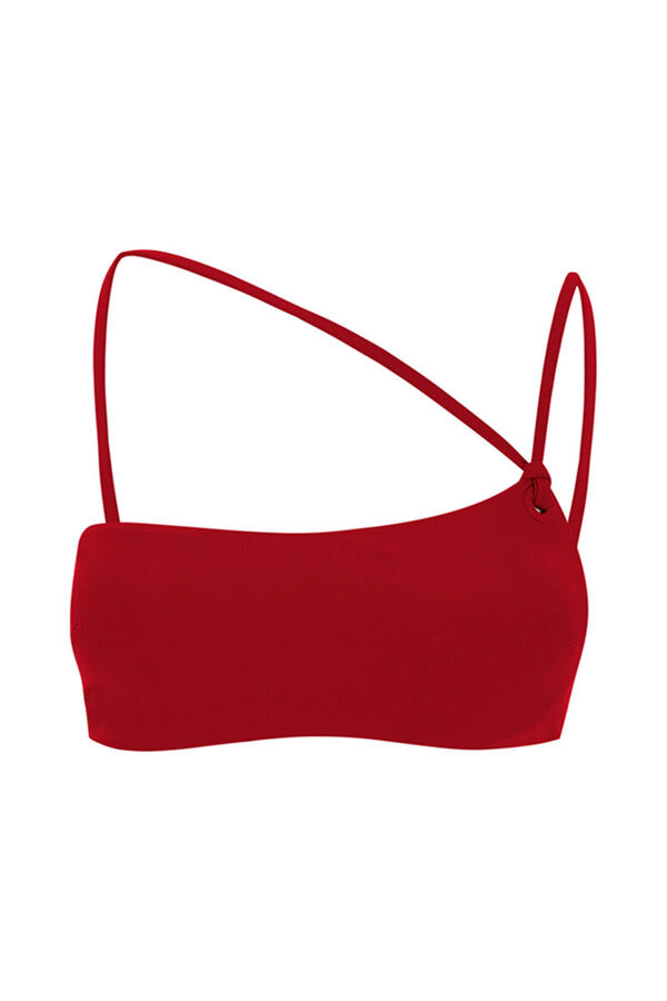Women'secret Top biqu&iacute;ni vermelho assim&eacute;trico vermelho
