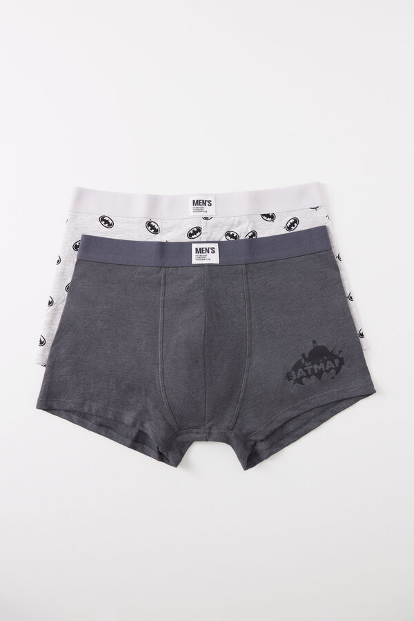 Women'secret Pack 2 calzoncillos b&oacute;xer algod&oacute;n Batman gris