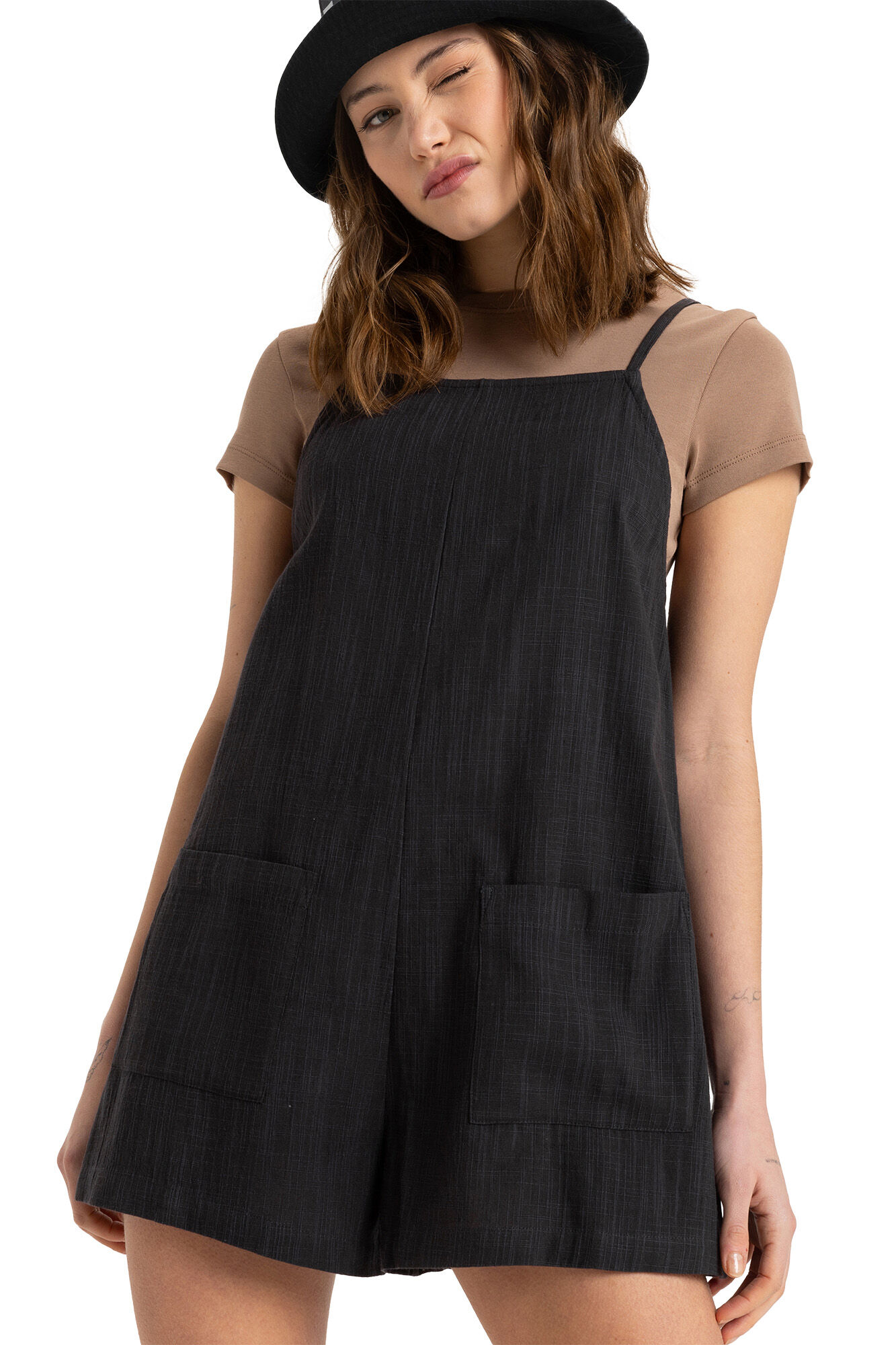 Roxy Mono corto tirantes negro