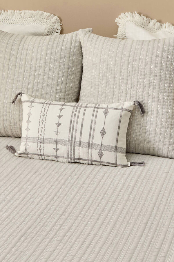 Textura Edred&oacute;n liso reversible gris