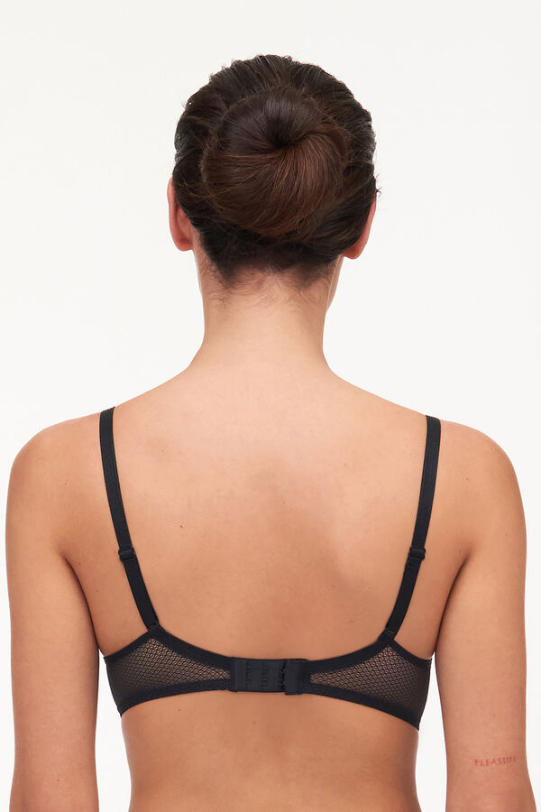 Passionata Soutien extra push up Olivia com renda floral preto