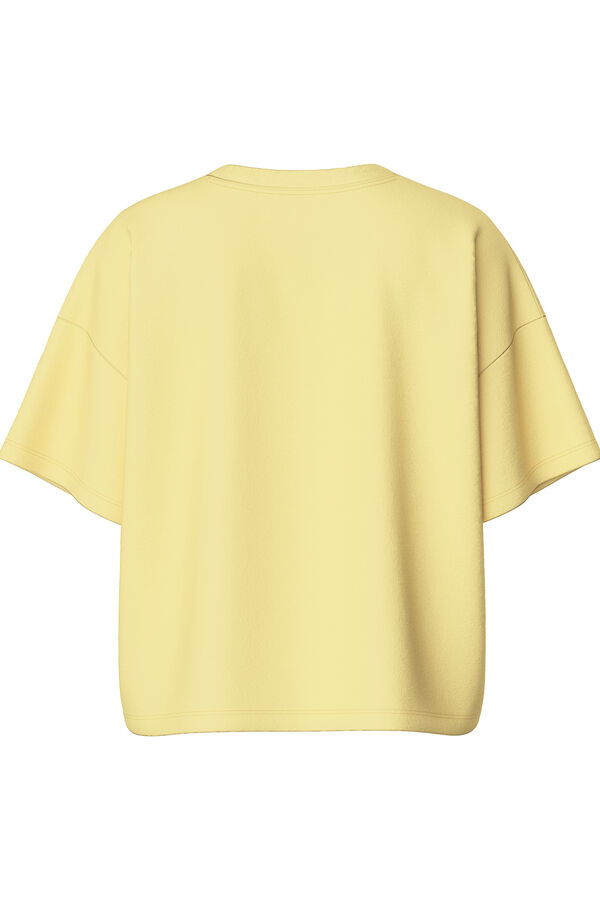 Pieces Camiseta loose amarillo