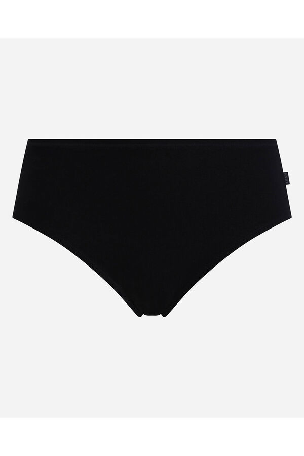 Playtex Cueca midi de algod&atilde;o modal preto