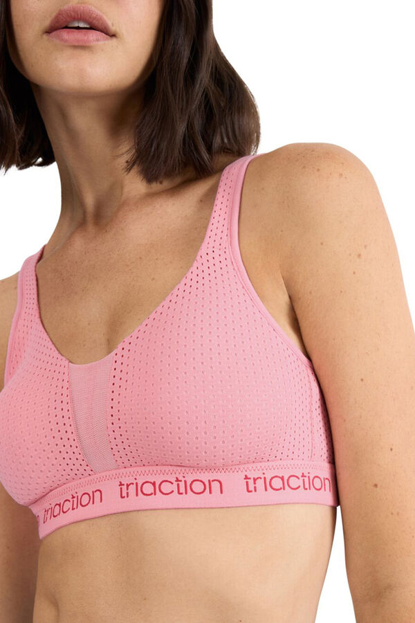 Triumph Sujetador deportivo sujeci&oacute;n alta rosa