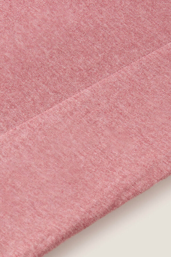 Textura Fronha de malha de algod&atilde;o sustent&aacute;vel   rosa