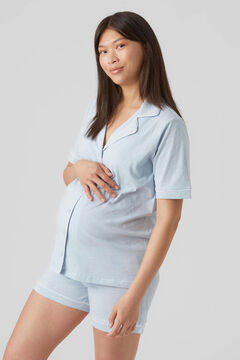 Womensecret Pijama curto de algodão maternity azul