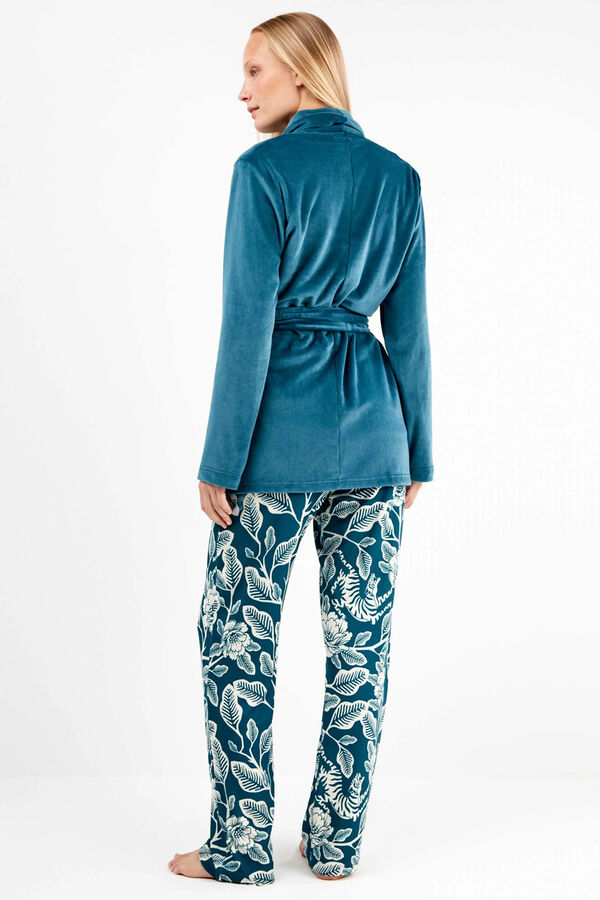 Gisela Bata en tejido polar el&aacute;stico estampado