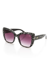 Womensecret Gafas de sol Shiny con glitter negro estampado