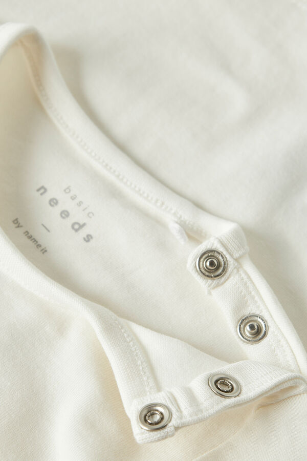 Name it Camiseta manga curta de algod&atilde;o org&acirc;nico branco