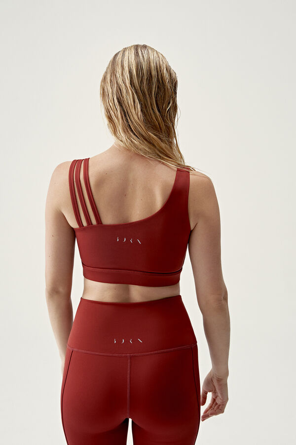 Born Living Yoga Soutien top Guinza Caoba vermelho