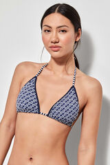 Gisela Top bikini triangular blanco