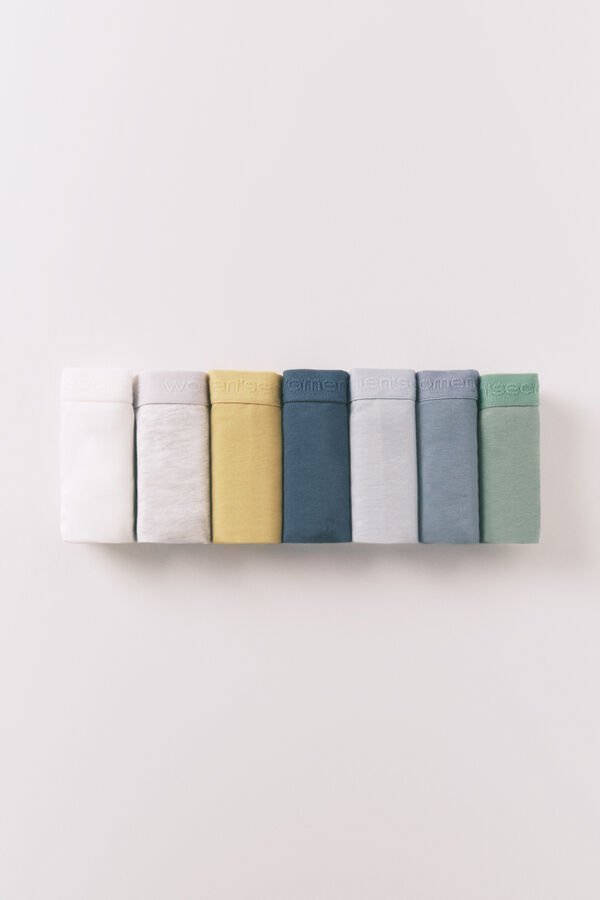 Women'secret Pack 7 tangas super soft logo blanco
