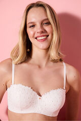 Penti Sujetador con aro novia blanco