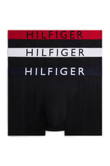 Tommy Hilfiger Pack 3 boxers em algod&atilde;o preto