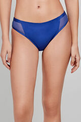 Gisela Calcinha de biquíni azul marinho de alta tecnologia azul