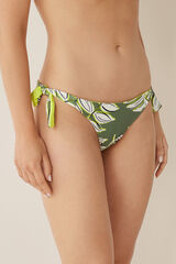 Womensecret Braga bikini brasileña palmeras verde