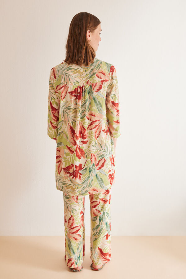 Women'secret Camisola playa estampado tropical estampado
