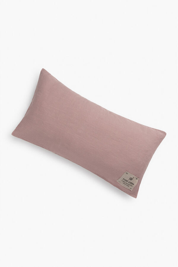 Calma House Funda de cojín Lino Rosa 30x60 cm. rosa