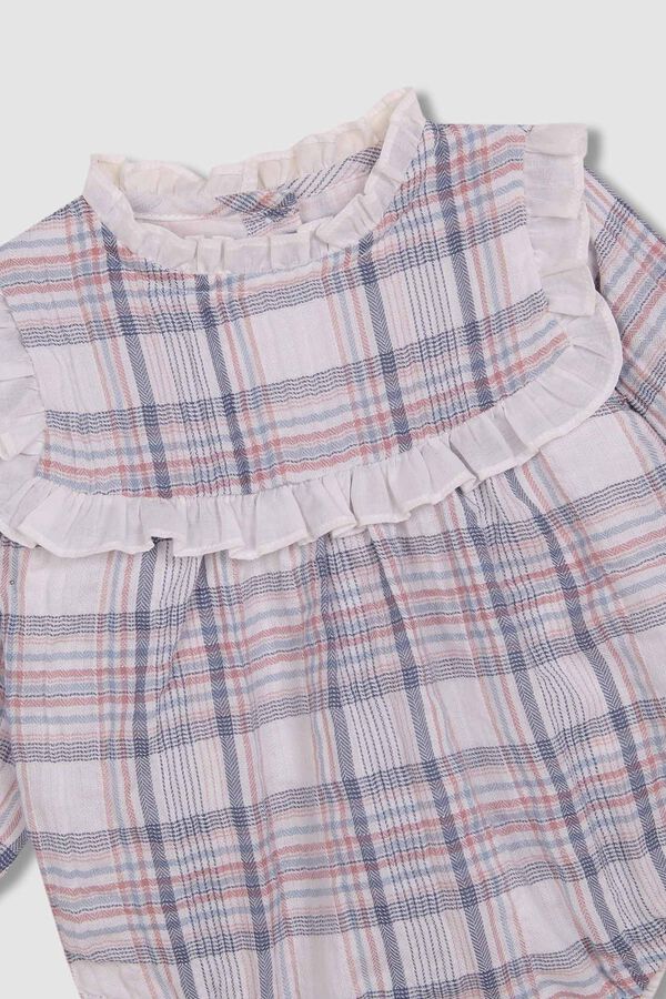 Gocco Conjunto rãzinha com capota de florzinhas. branco branco