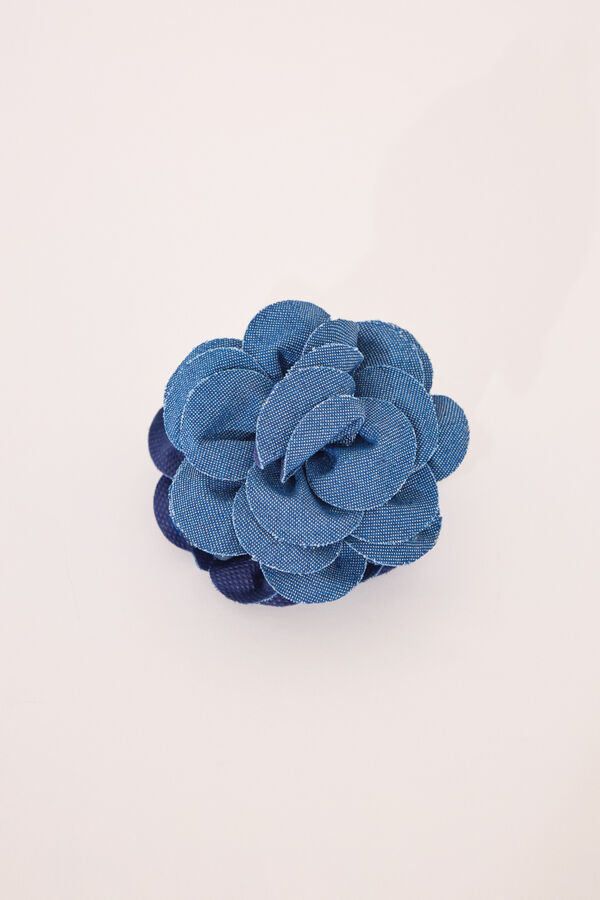Women'secret Pinza pelo forma flor denim azul azul