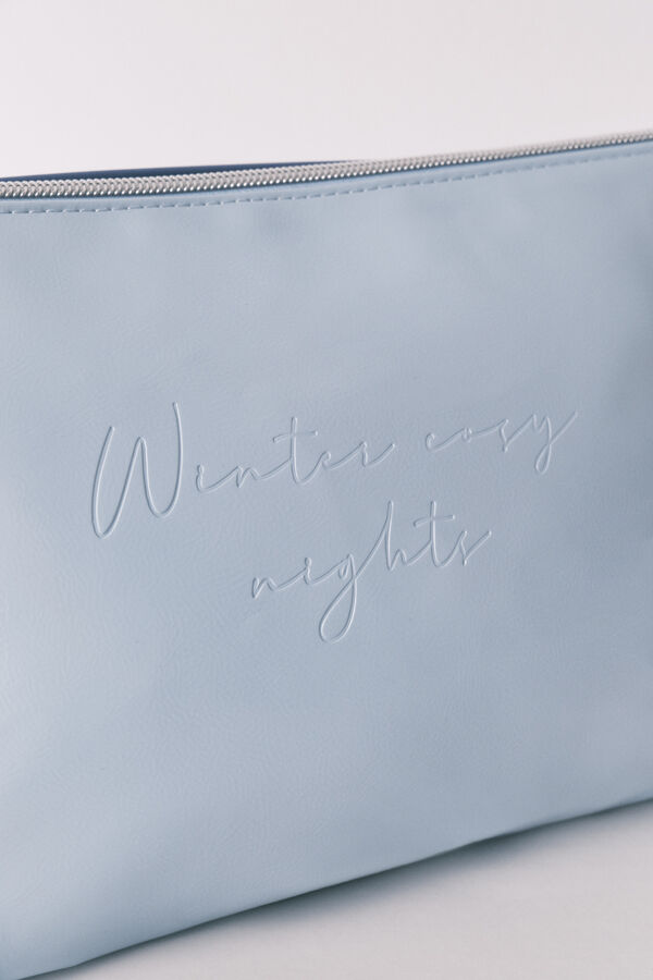 Women'secret Neceser doble mediano charol azul azul