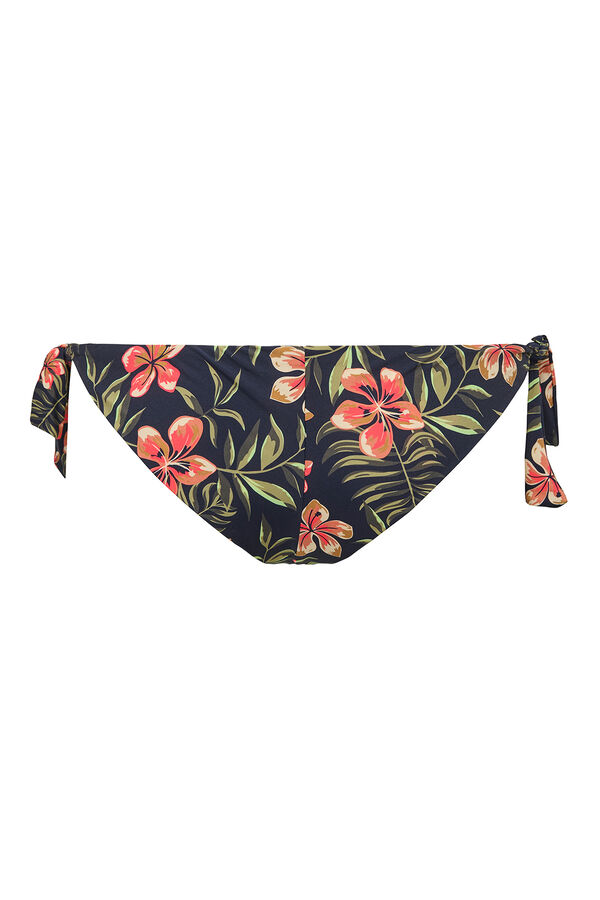 Only Calcinha de biqu&iacute;ni brasileira com estampa floral azul